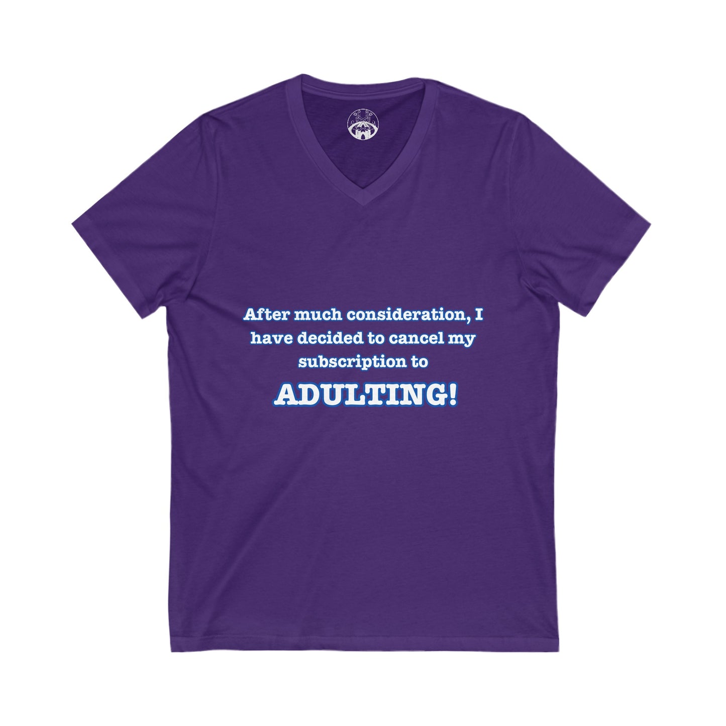 NO ADULTING V-Neck Tee