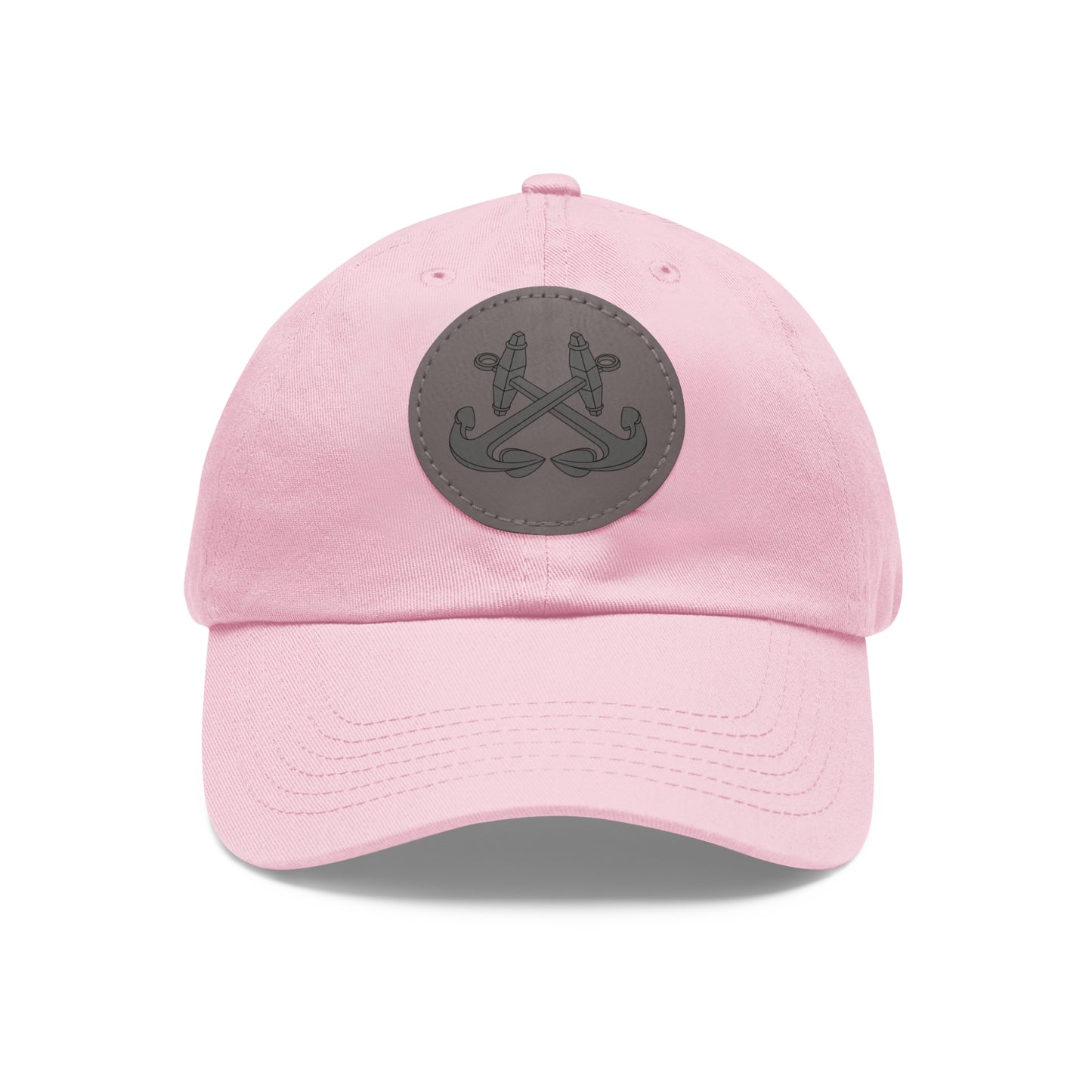 CROSSED ANCHOR leather patch Dad Hat