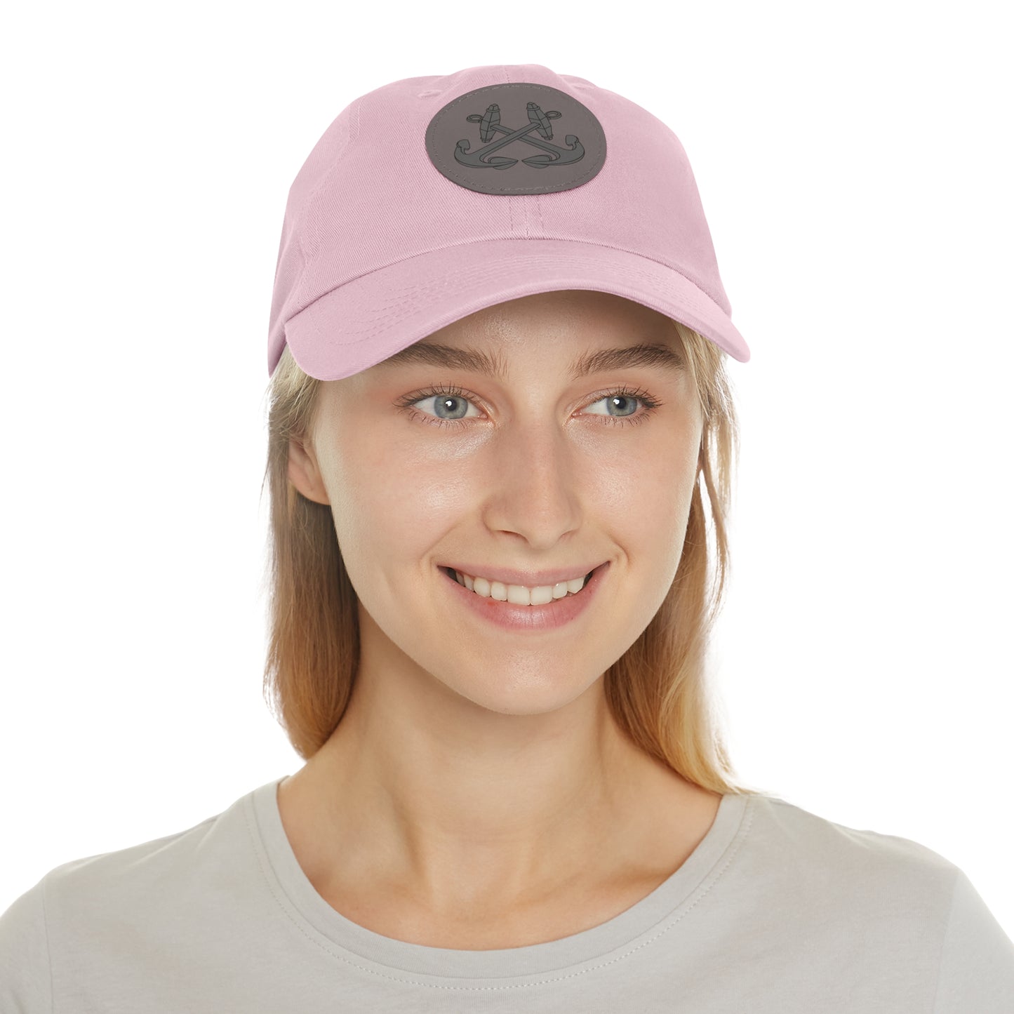 CROSSED ANCHOR leather patch Dad Hat
