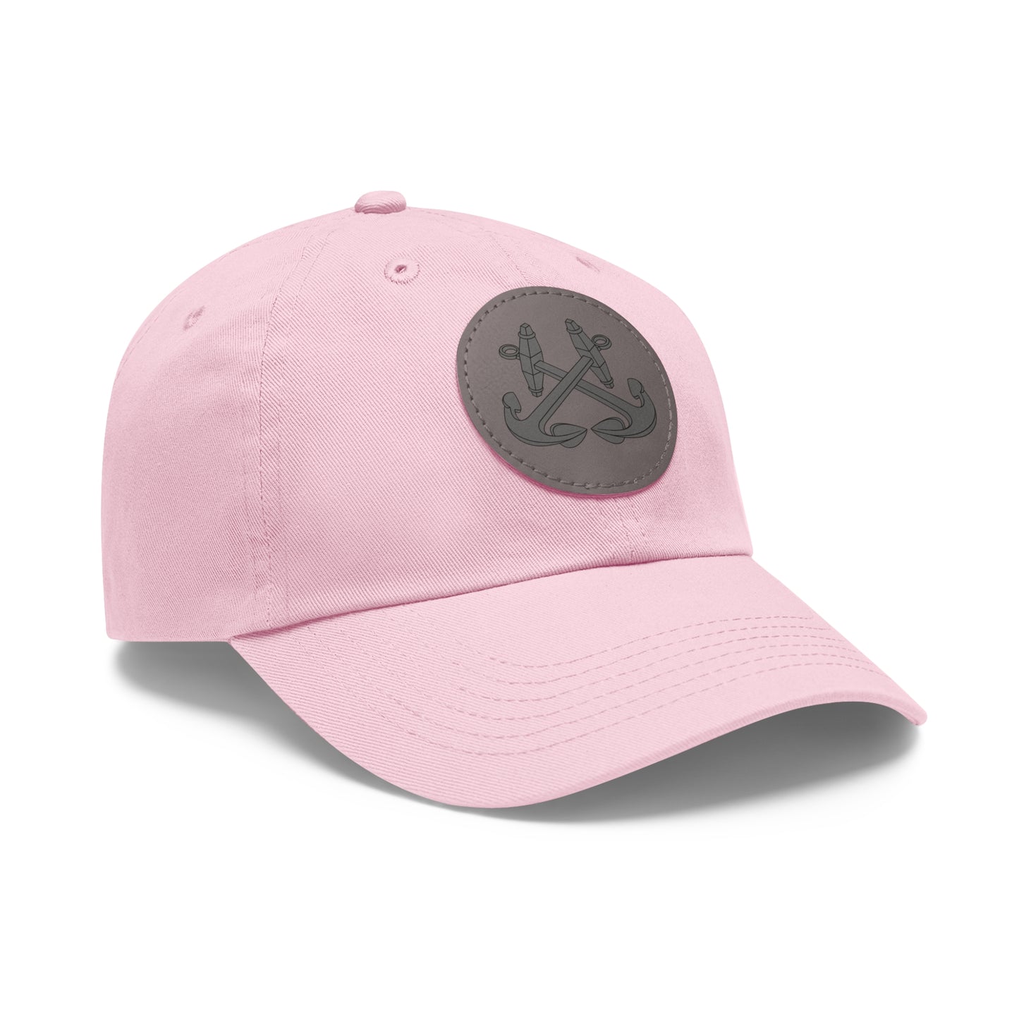 CROSSED ANCHOR leather patch Dad Hat