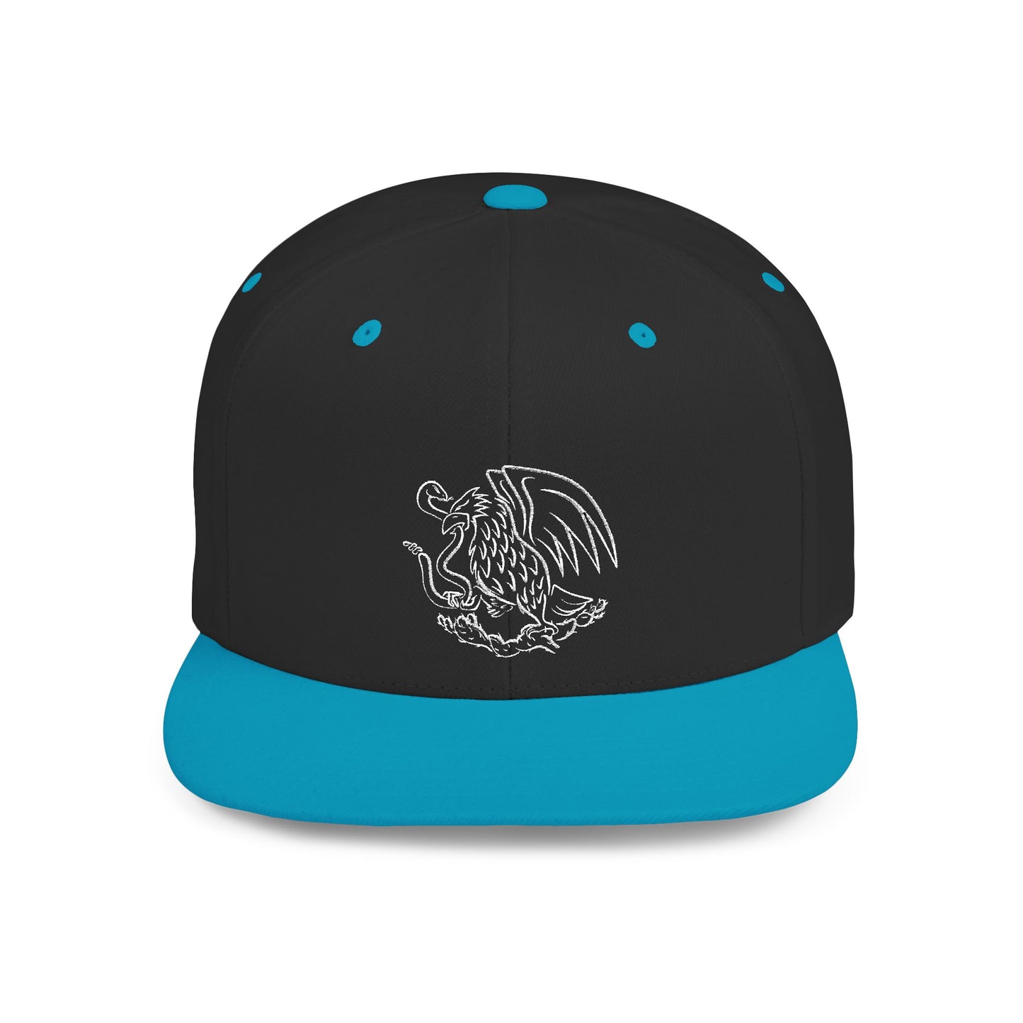 Mexico emblem 1 Vintage-Inspired Gryphon Flat Bill Snapback Hat