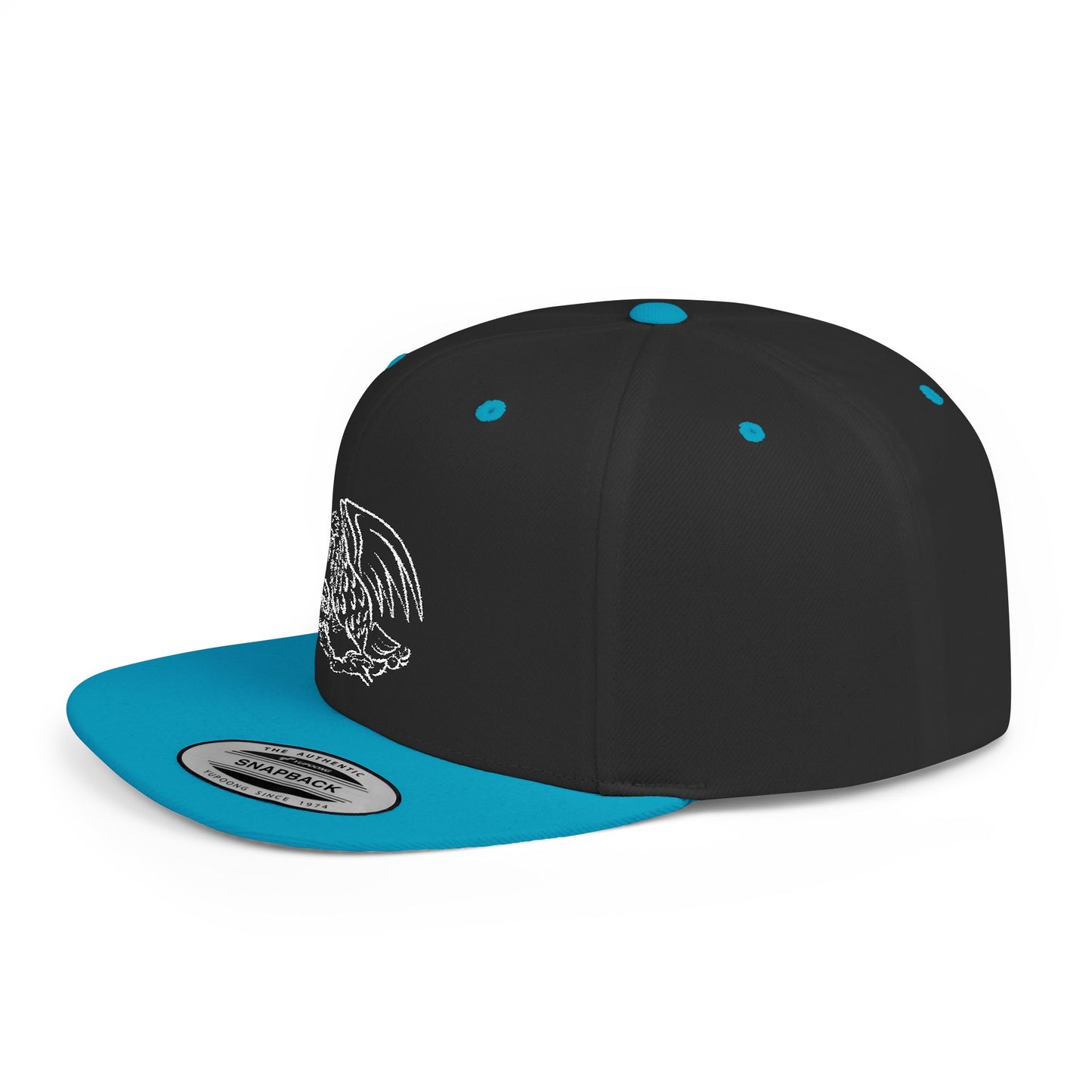 Mexico emblem 1 Vintage-Inspired Gryphon Flat Bill Snapback Hat