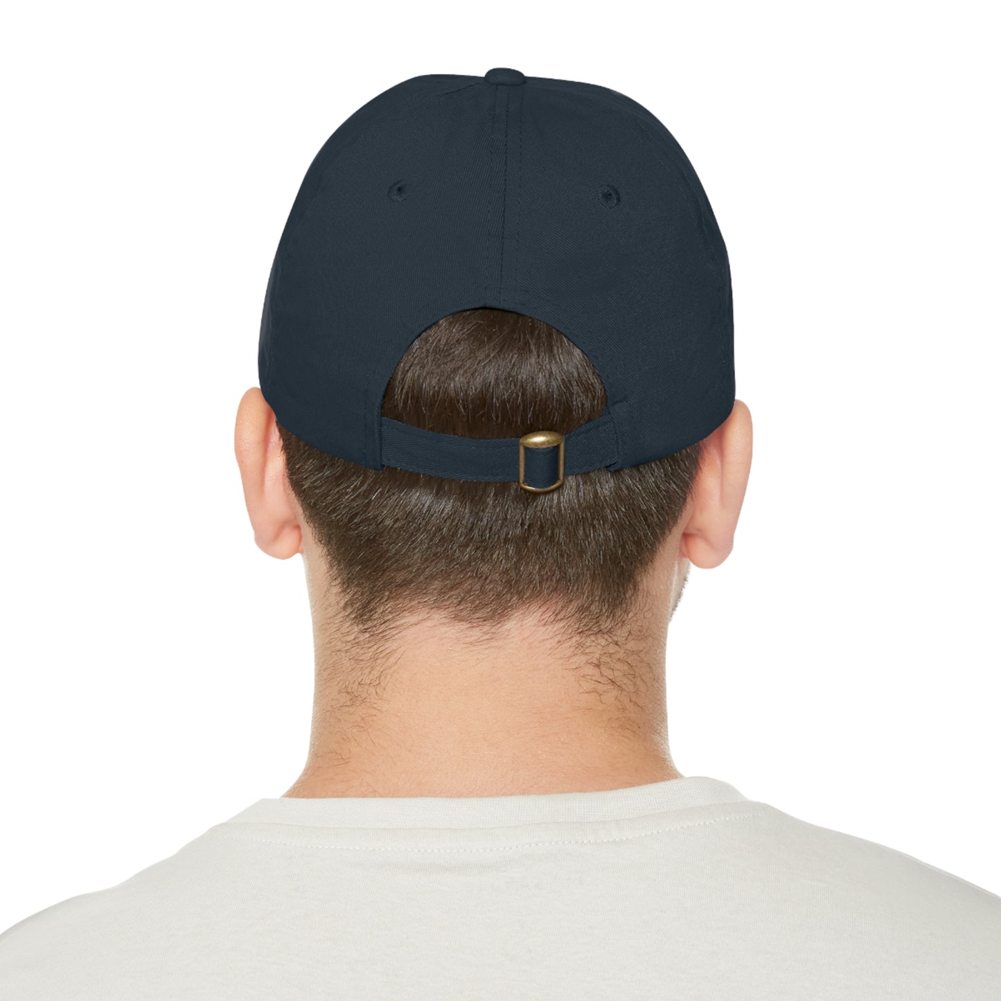 CROSSED ANCHOR leather patch  Dad Hat