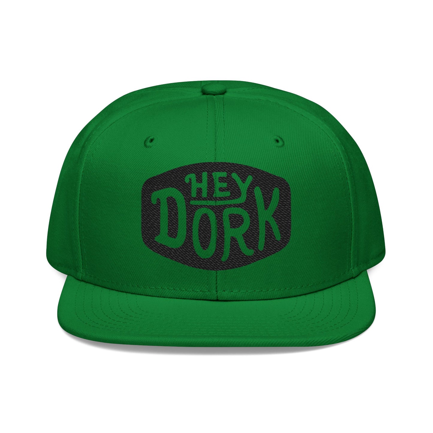 HEY DORK!  Embroidered Snapback Cap - Fun & Trendy Headwear for Casual Style
