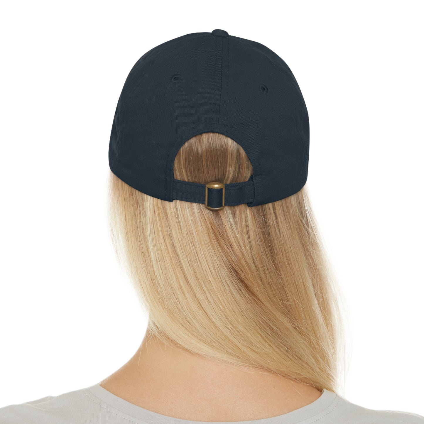 CROSSED ANCHOR leather patch  Dad Hat