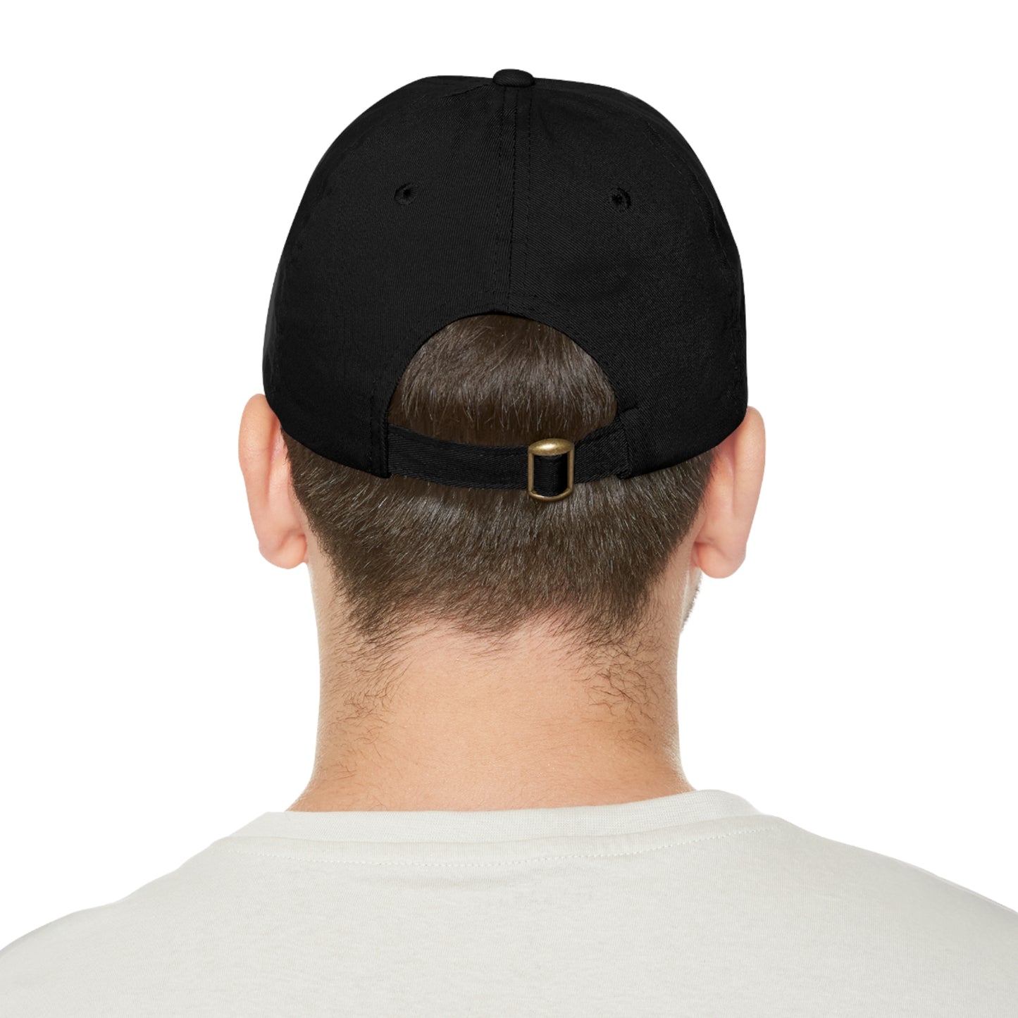 CROSSED ANCHOR leather patch  Dad Hat